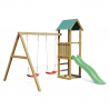 Holzspielplatz Lucas mit Rutsche und Doppelschaukel für den Garten Angebot