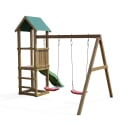 Holzspielplatz Lucas mit Rutsche und Doppelschaukel für den Garten Katalog