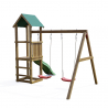 Holzspielplatz Lucas mit Rutsche und Doppelschaukel für den Garten Katalog