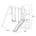 Holzspielplatz Lucas mit Rutsche und Doppelschaukel für den Garten Eigenschaften