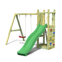 Garten Spielplatz Kinderrutsche Doppelschaukel Klettern Funny-3 DS Angebot
