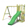 Gartenspielplatz für Kinder mit Rutsche, Doppelschaukel und Klettergerüst Funny-3 DS Angebot