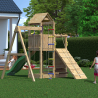Holzspielplatz für Kinder mit Rutsche, Schaukel und Klettergerüst Activer Rabatte