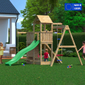 Hölzerne Garten Spielplatz Kinder Rutsche Schaukel Klettern Activer Verkauf