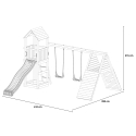Garten-Spielplatz Doppelschaukel Klettergerüst Rutsche Kinder Fleppi Kosten