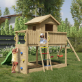 Garten-Spielset Kletterhaus Rutsche Doppelschaukel Galaxy L Aktion