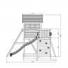 Garten-Spielset Kletterhaus Rutsche Doppelschaukel Galaxy L Kauf