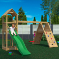 Garten-Spielplatz Doppelschaukel Klettergerüst Rutsche Kinder Fleppi Aktion