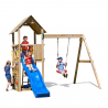 Kletterturm mit Rutsche Schaukel Kletterwand Spielplatz für den Garten Kinder Carol-2 Angebot