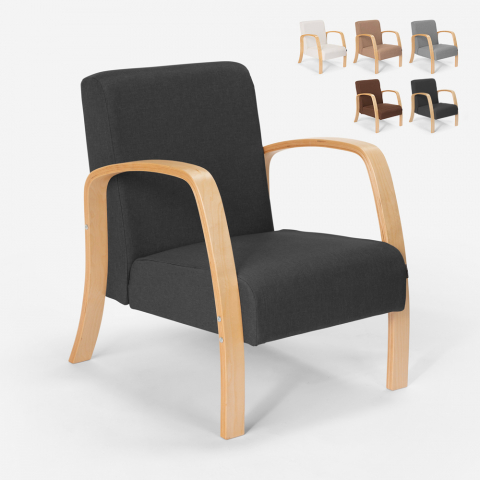 Ergonomischer skandinavischer Design-Sessel aus Holz  für Studio oder Wohnzimmer Frederiksberg Aktion