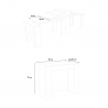 Ausziehbarer Konsolentisch Esszimmer 90x48-296cm Holz Venus Noix Katalog