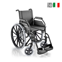 Leichter faltbarer Rollstuhl aus Aluminium für Senioren und Behinderte Squillo Surace Verkauf
