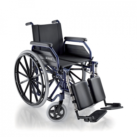 Faltbarer Rollstuhl für ältere Menschen mit Mobilitätseinschränkungen Beinstütze 500 Large Surace