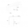 Konsolentisch ausziehbar 78x47-299cm Holz Esszimmer Allin Noix Auswahl