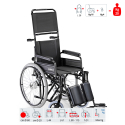 Selbstfahrende Rollstuhl ältere Behinderte Rückenlehne Beinauflage 600 Surace Angebot