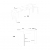 Ausziehbarer Konsolentisch 90x42-302cm in Anthrazit Emy Report Katalog