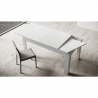 Ausziehbarer Esstisch 90x160-220cm weiß modernes Design Bibi Long Sales
