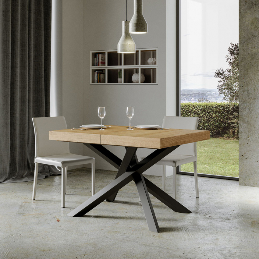 Moderner ausziehbarer Esstisch 90x130-234cm Holz Volantis Wood Aktion