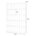 Moderne graue Wand-Bibliothek für Wohnzimmerdesign Kato A Small Concrete Sales