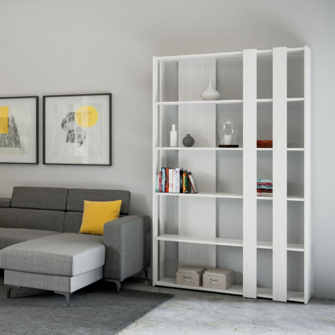Weiß Modernes Design Büro Wohnzimmer Wand-Bücherregal Kato B Small