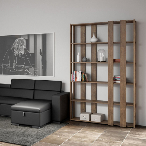 Moderne Wandregal Holz 5 Ablagen Wohnzimmer Kato E Small Wood Aktion