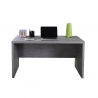 Schreibtisch Arbeitstisch Bürotisch aus Holz Grau Zementfarbe Design Pratico Sales