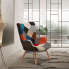 Patchwork Bürosessel Sessel Skandinavischem Design Bistrostuhl Wohnzimmer Patchy Angebot