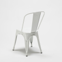 20er set Lix stühle industrieller stil aus metall- und stahl für küche und bar steel one 20 stück Maße