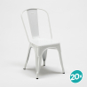 20er set Lix stühle industrieller stil aus metall- und stahl für küche und bar steel one 20 stück Auswahl