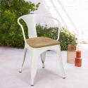 stock 20 stühle Lix-stil industriedesign bar küche steel wood arm light Angebot