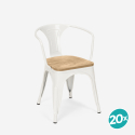 stock 20 stühle Lix-stil industriedesign bar küche steel wood arm light Verkauf