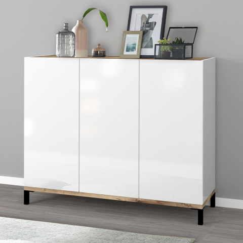 Hohe weiße Wohnzimmer Eingang Schuhregal 36 Paar Schuhe Marlin Light Aktion