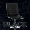 Detroit Black Edition Drehbarer Barhocker modernes Design Küche Peninsula Angebot