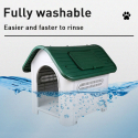 Hundehütte Outdoor für mittelgroße Hunde außen innen Bella Maße