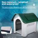 Hundehütte Outdoor für mittelgroße Hunde außen innen Bella Modell