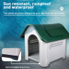 Hundehütte Outdoor für mittelgroße Hunde außen innen Bella Modell