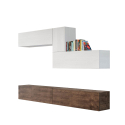 Hängender TV-Ständer weißes Holz modernes Wohnzimmer A04 Angebot