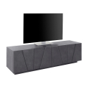 TV-Schrank 4 Türen 2 Fächer modernes Design Ping Low L Ardesia Angebot