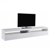 Design-TV-Schrank für Wohnzimmer, 200 cm, 4 Fächer, 2 Türen, hochglanzweiß, Burrata Angebot