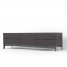 TV-Schrank 170 cm Hochglanz Anthrazit mit Tür und 4 Schubladen Metis Living Up Report Angebot