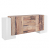 Sideboard 210cm Sideboard 4 Türen 3 Schubladen modernes Design Pillon Lawe Ahorn Angebot