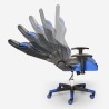 Ergonomischer Gaming-Stuhl Bürokissen Armlehnen Adelaide Sky Modell