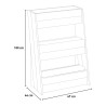 Ortolegno Schräg Hochbeet für Pflanzen Balkon Garten 67x46x100cm Angebot