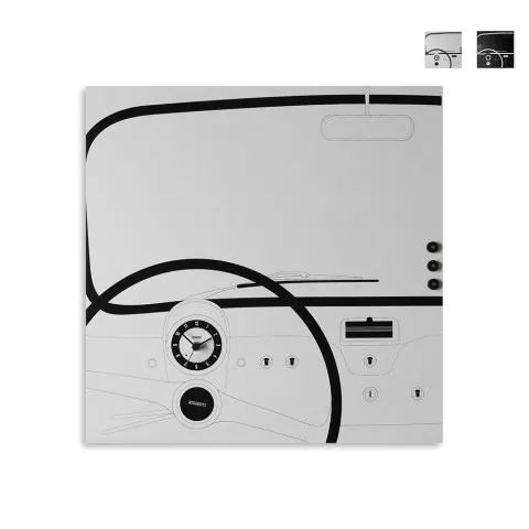 Magnetische Wandtafel-Uhr mit Schlüsselanhänger, modernes Design Cinquino Aktion