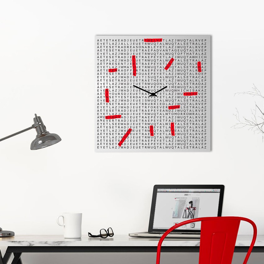Moderner dekorativer quadratischer Wanduhr für das Wohnzimmer Crossword Aktion Moderner dekorativer quadratischer Wanduhr für das Wohnzimmer Crossword Aktion