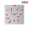 Moderner dekorativer quadratischer Wanduhr für das Wohnzimmer Crossword Angebot