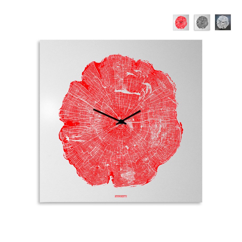 Quadratische Wanduhr modernes minimalistisches Design Tree of Life Quadratische Wanduhr modernes minimalistisches Design Tree of Life