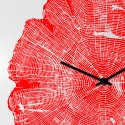 Quadratische Wanduhr modernes minimalistisches Design Tree of Life 