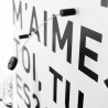Dekorative magnetische Wandtafel romantisch Et-toi, tu m'aimes? Rabatte