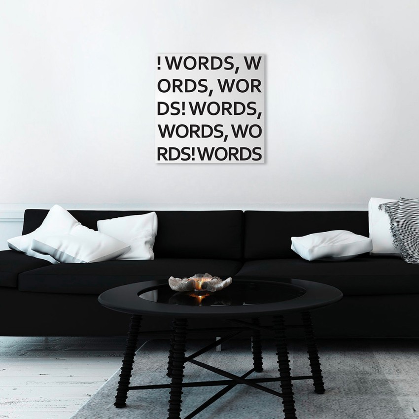 Magnetisches Memoboard 50x50cm quadratisch Wandmontage modernes Design Words Aktion